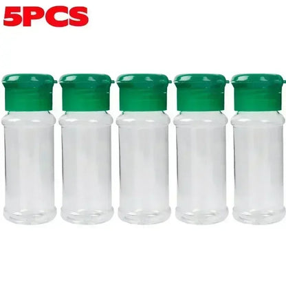 Transparent Seasoning Jars Salt Pepper Shaker Bottles Spices Storage Condiment Boxes Powder Storage Container Kitchen Gadget