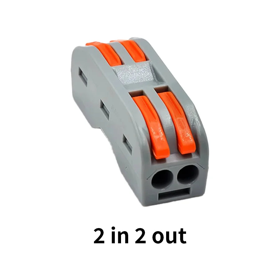 Quick Push-In Wire Connectors ¨C Spring Splicing Cable Junction Box for Electrical Wiring