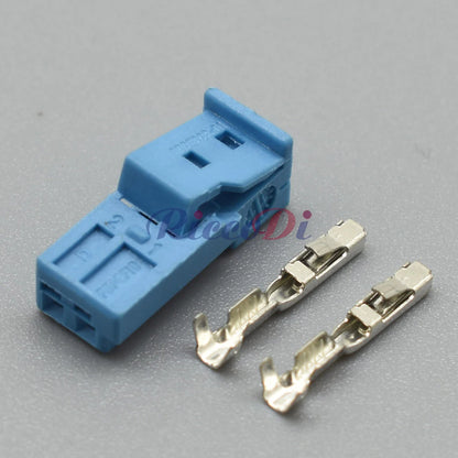 2 Pin Automotive Door Light Socket Audio Tweeter Connector Plug Compatible with B-14525-1 9-968554-1 9-968554-1A 8-1452577-1A