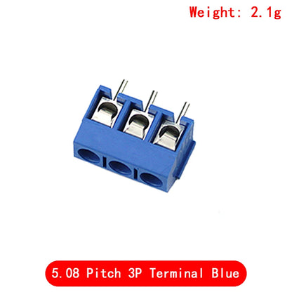 10pcs KF301 5.08mm Plug-in Screw Terminal Connector 2P/3P/4P Blue/Green