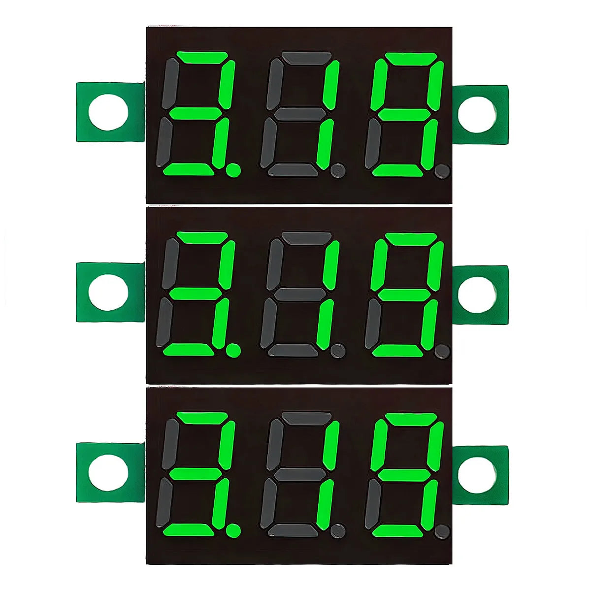 DC 4.5V-30V Mini Digital Two-Wire Voltmeter 0.36 Inch LED Display Voltage Tester Module Red Blue Green