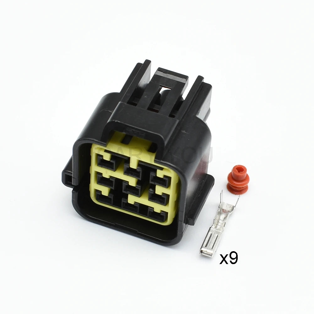 FW-C-9M-B / FW-C-9F-B Automotive 9-Pin 2.3mm Waterproof Connector — Furukawa Male Female Socket for Car