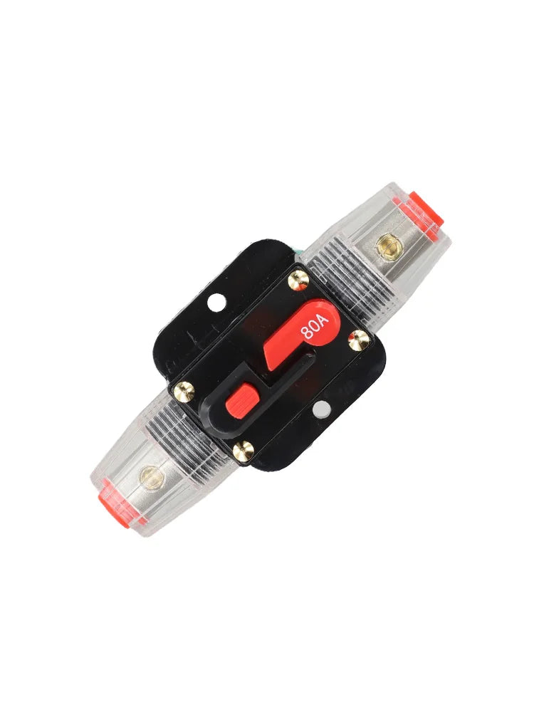 12V-24V DC Auto Inline Fuse Breaker Battery Safety Audio System Protection Overload Protection Device Temperature Resistance