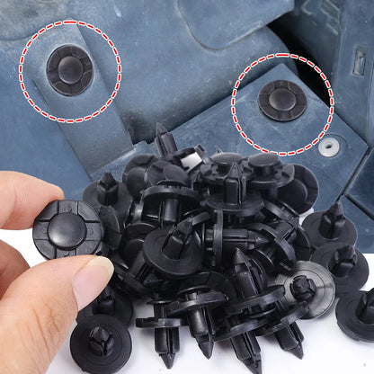 8mm Automotive Fastener Rivets Clips for Nissan Body Bumper &amp; Trim — 10–100pcs