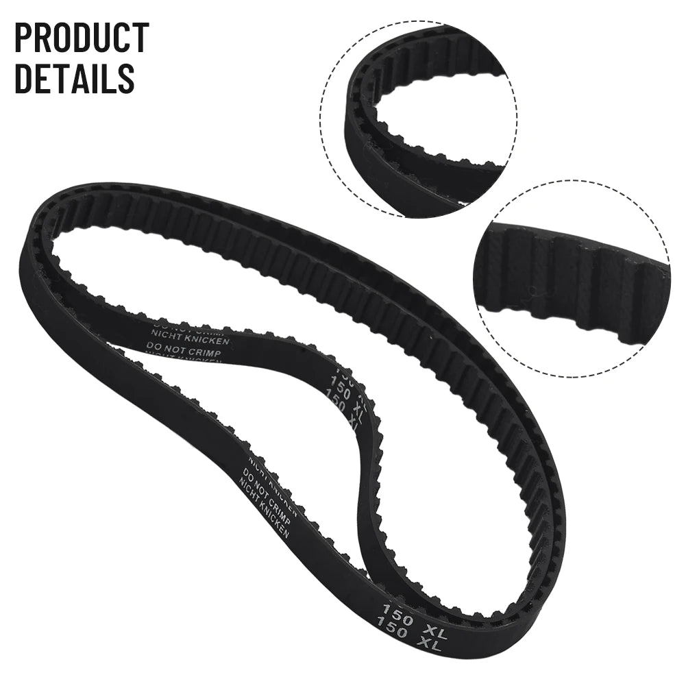 Geared Belt Cog Cog Geared Belt Stable transmission Low Noise Low noise Parts Stable Transmission 2pcs 90228-060 Black
