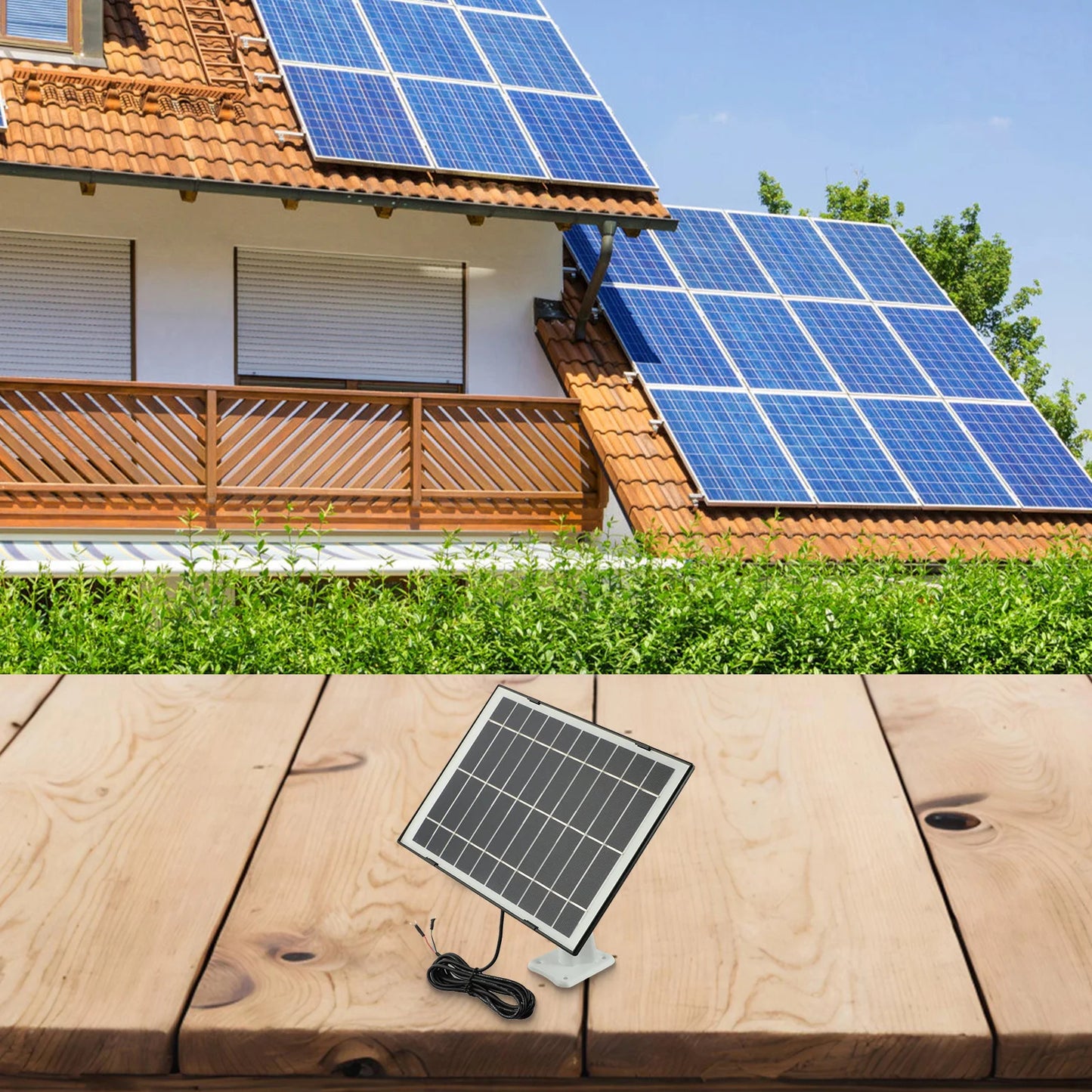 10W Solar Charger for Ring Video Doorbell 4/3/3 Plus/2 Efficient Power Conversion and User Friendly Installation