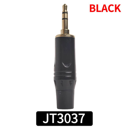Gold-Plated 3.5mm Stereo Audio Plug Connector DIY Soldering Jack for Headphone Microphone Speaker AUX Cable