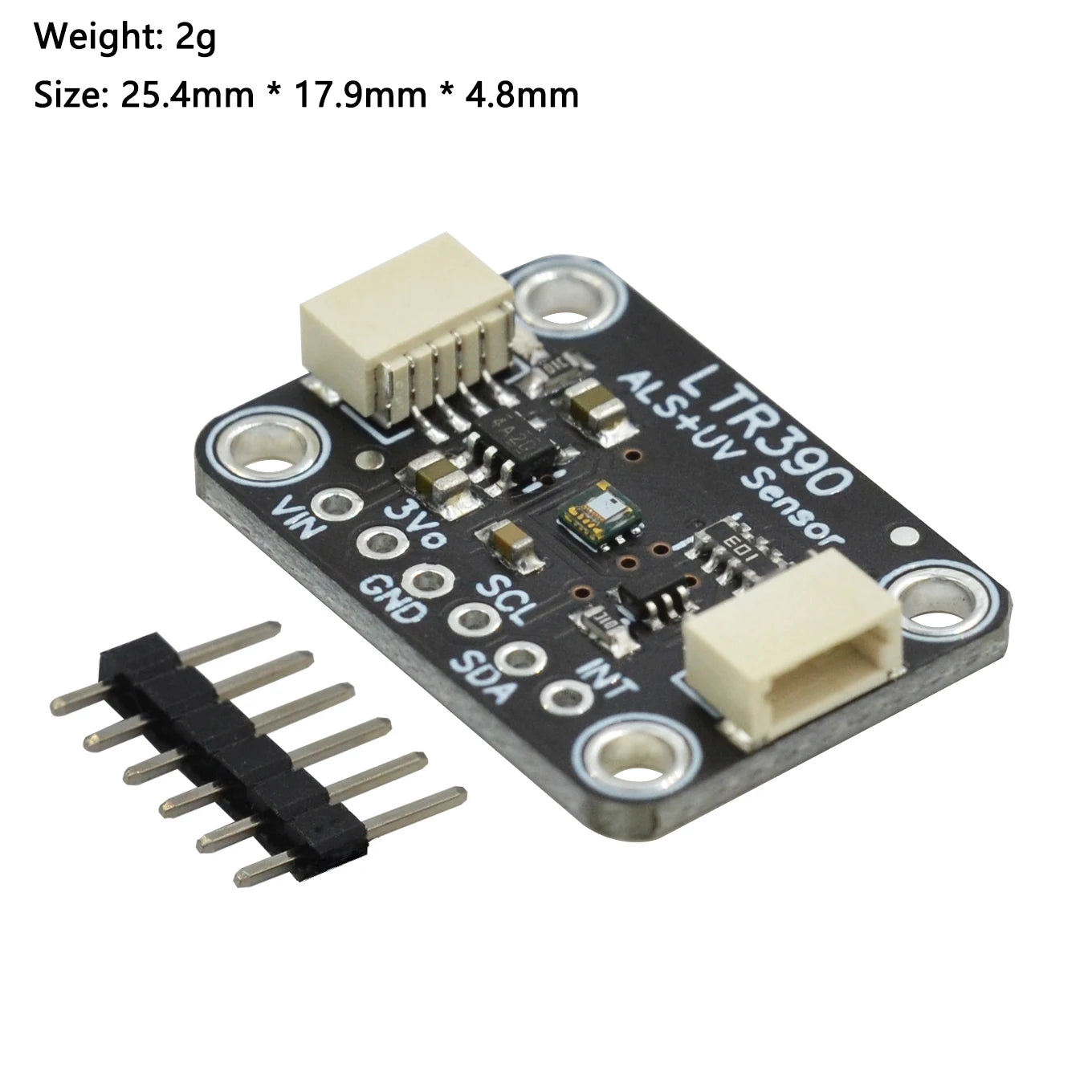 LTR390 UV Light Sensor Module 280nm 430nm | I2C UART Support 3.3V 5V for Intensity Detection and Weather Monitoring