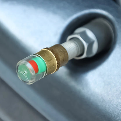8/1pcs Motorcycle Car Tire Pressure Monitor Valve Cap Sensor Indicator Eye Alert Auto Tire Pressure Inspection Tool Tire Valve