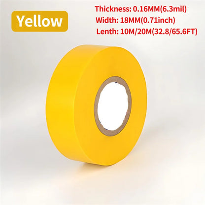 Electrical PVC Insulation Tape Black Wire Wrapping Tape 10M/20M Length 0.71 Inch Wide for Electrical Repair