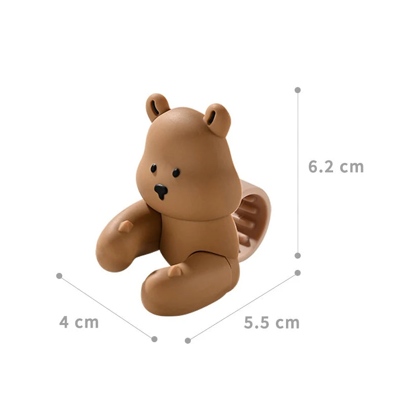 New Bear Duck Punch-free Door Anti-collision Pad Room Bathroom Door Handle Silicone Silent Protection Pad Door Handle Cover