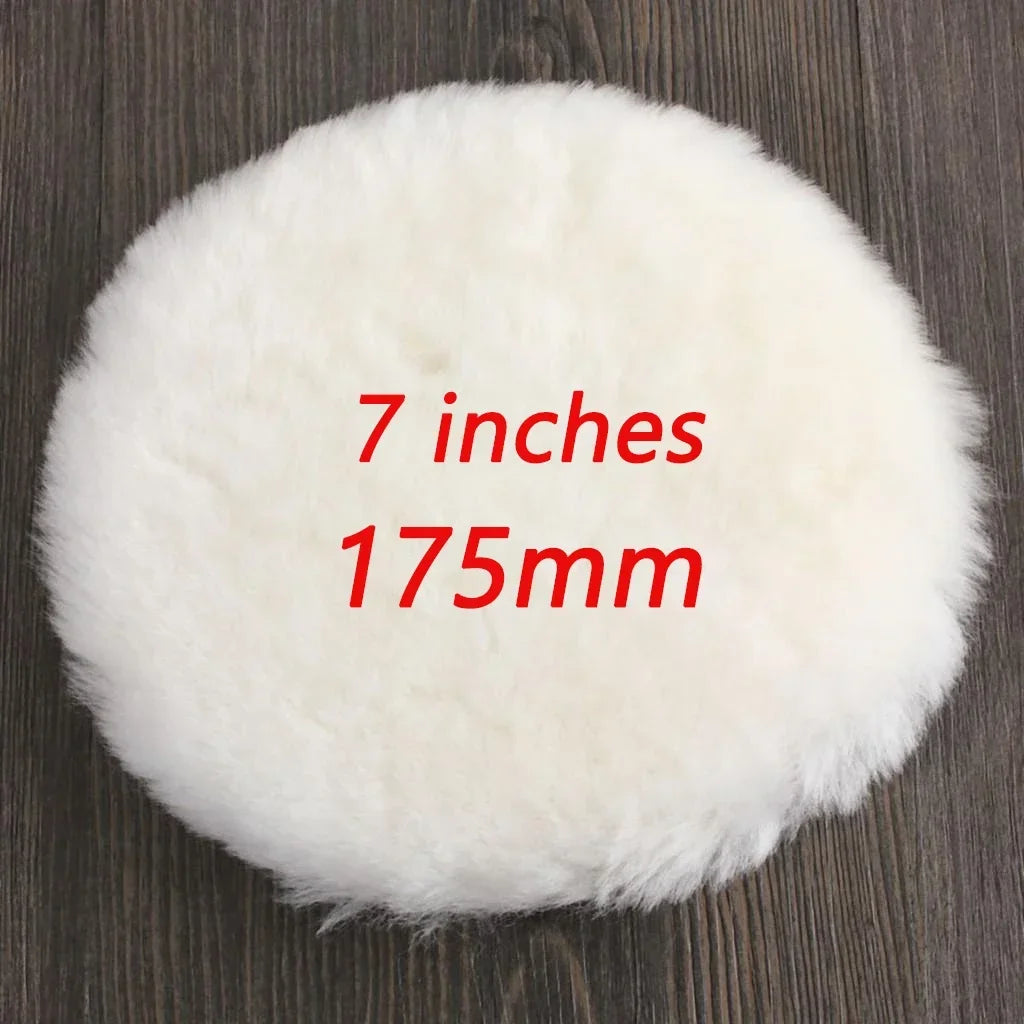 Car Polish Pads 3/7inch Soft Wool Polishing Disc Tools for Machine Waxing Polisher Car Body Polishing Discs Cleaning Accessories
