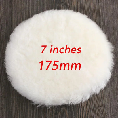 Car Polish Pads 3/7inch Soft Wool Polishing Disc Tools for Machine Waxing Polisher Car Body Polishing Discs Cleaning Accessories