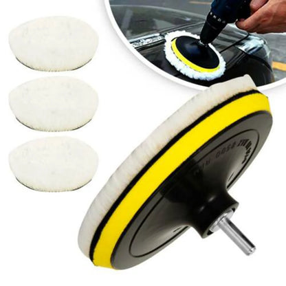 Convenient Useful Polishing Pad kit Polisher Buffing Furniture Glass Grinding Mop Plate Set Tools Vehicle Wheel