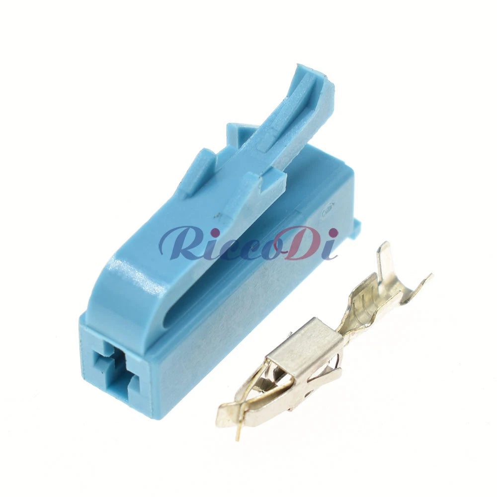 3.5mm Blue Automotive Electrical Connector Female Plug with Wire for Car, Motorcycle, and Ebike Wiring