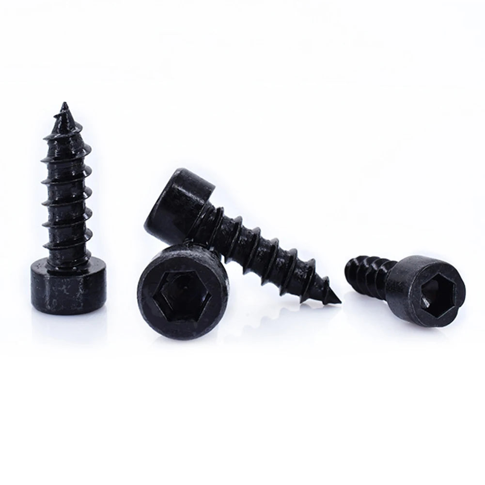 32pcs Cap Head Self Tapping Screw 35mm Hex Hexagon Cap Head Self Tapping Screw 8.8 Gradese Carbon Steel For Home Furniture