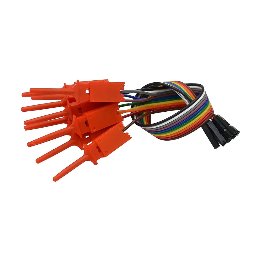10-Pin Test Hook Clip Logic Analyzer Cable ¨C Electrical Testing Probe Wire Clamp