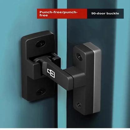 Latch Deadbolt Indoor Non-Punch Surface Mounted Door Lock Bathroom Sliding Door Buckle Snap Bolt Old-Fashioned Room Privacy Lock