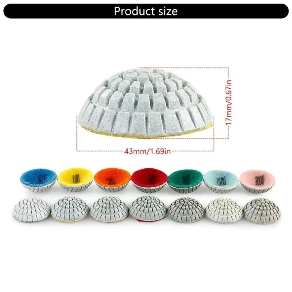 Stone Detailing Aperture 10mm, 14mm Polishing Pad Construction Polishing Pads Abrasive Tool Extended Service Life