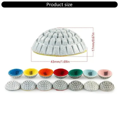 Stone Detailing Aperture 10mm, 14mm Polishing Pad Construction Polishing Pads Abrasive Tool Extended Service Life