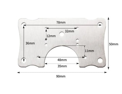 Stainless Steel Hinge Repair Plate for Cabinet Door Fixing