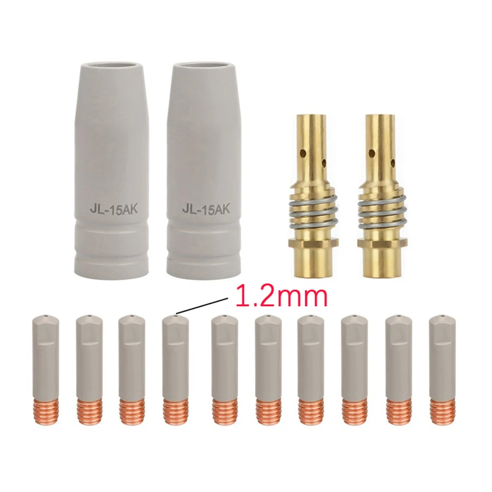 14pcs Welding Torch Nozzle Kit 15AK Coating  For Protection Nozzle Non Welding Airless Protection Machine