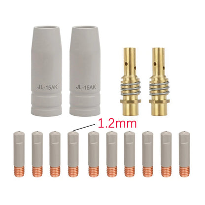 14pcs Welding Torch Nozzle Kit 15AK Coating  For Protection Nozzle Non Welding Airless Protection Machine
