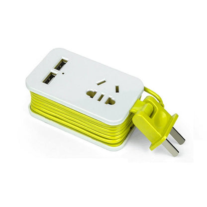 1.5M Power Strip with AC Outlets & 2 USB Ports Extension Cord