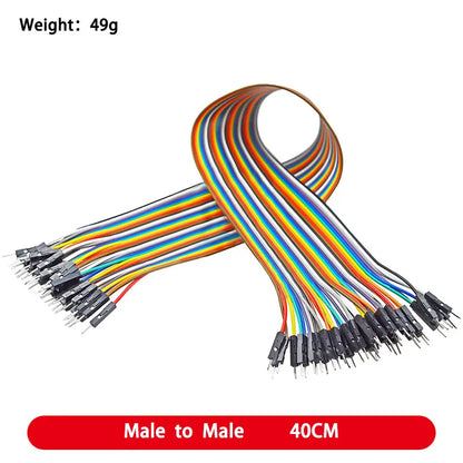 DuPont Jumper Wires Female to Female, Male to Female, and Male to Male