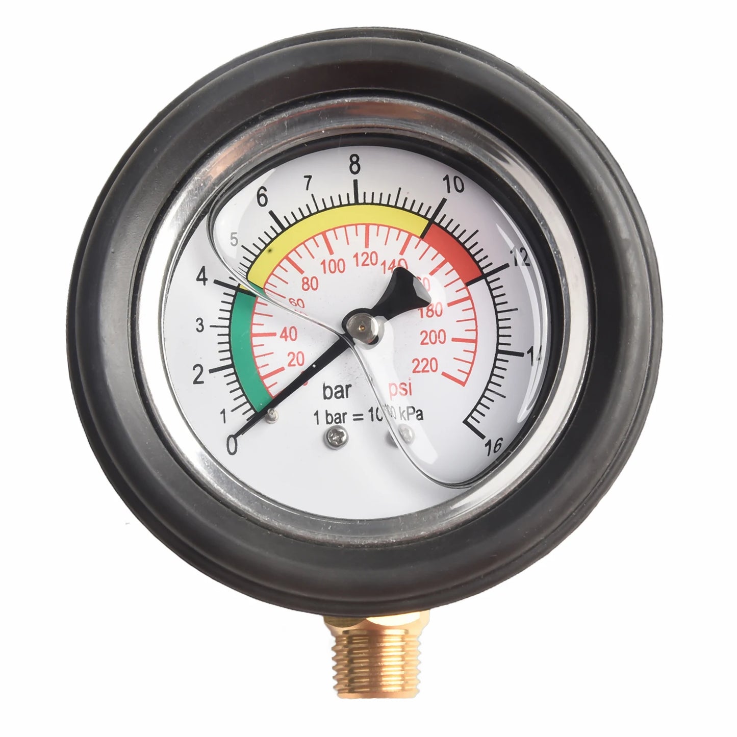 0–220psi Car Tire Air Pressure Gauge for Inflator Pump, Tire Repair Tool with 11mm & 13mm Thread Diameter