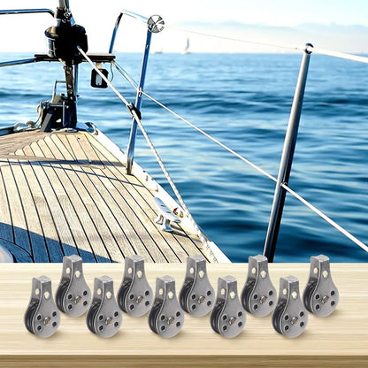 Gear Outdoor Pulley Set Stainless Steel Stainless Steel Pulleys Rust Resistant Material Smooth Operation System