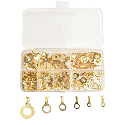 10.0mm 20pcs Ring Eye Terminal Different Sizes 150PCS Brass Material Manual Measurement Slight Measurement Deviation