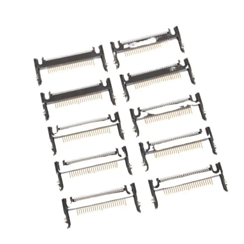 New 5Pcs 50Pin Arm Length 19.0 Patch Card Slot Connector On CF Card Holder Board Black/coffee