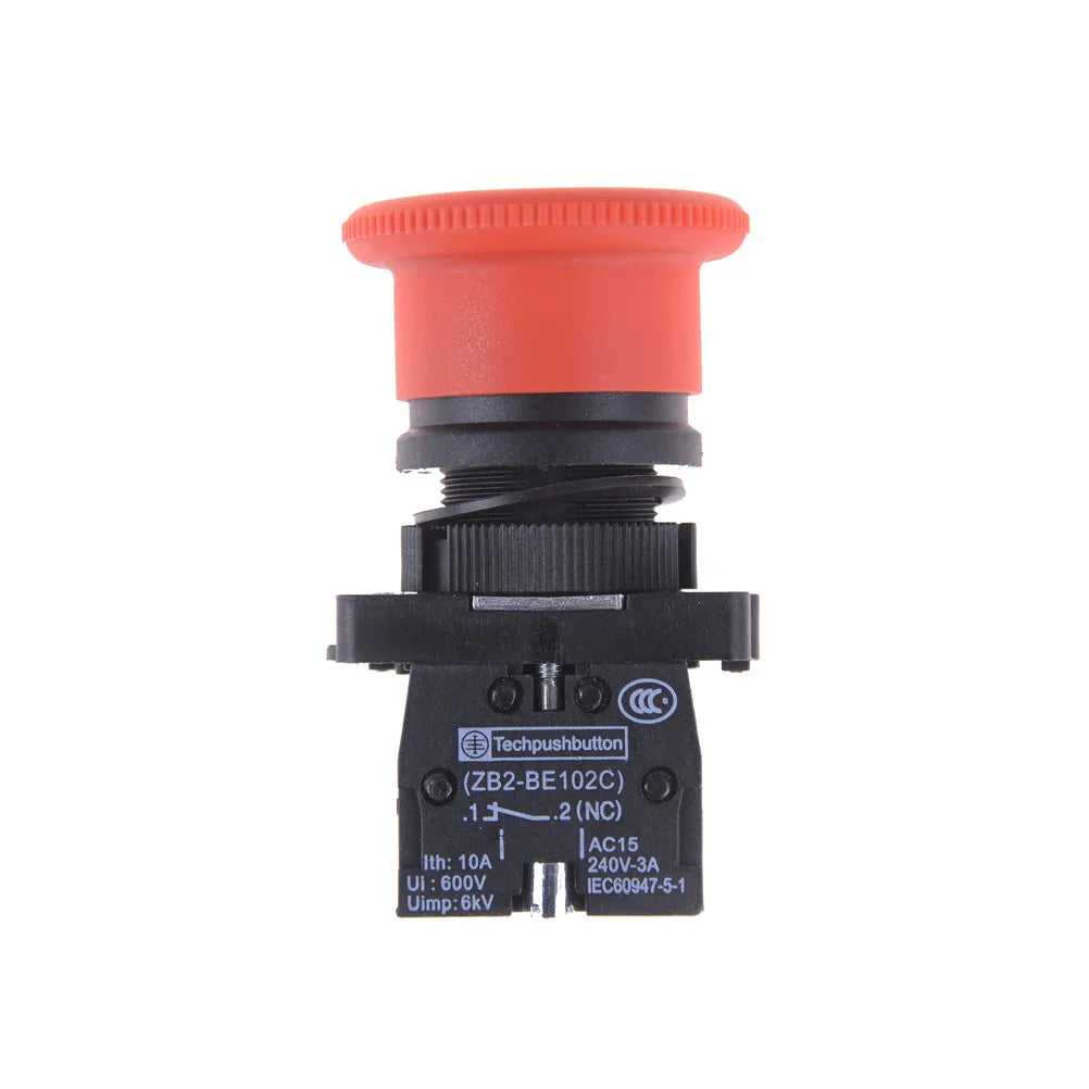 XB2-ES542 22mm NC Emergency Stop Push Button Switch – Red Mushroom Head