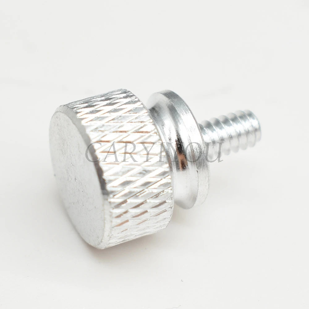 6#-32×6.5mm Aluminum Alloy Knurled Thumb Screw for PC Case & HDD — 5-Pack