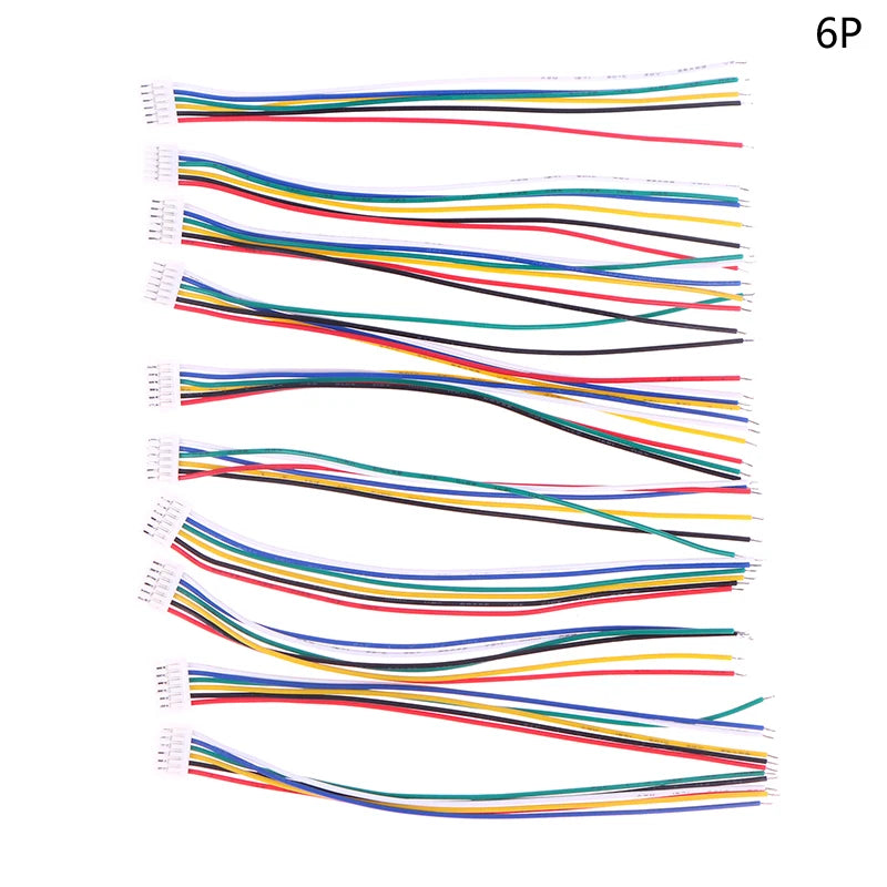 10pcs JST GH 1.25mm Connector with Wire 4P/5P/6Pin 28AWG 10cm