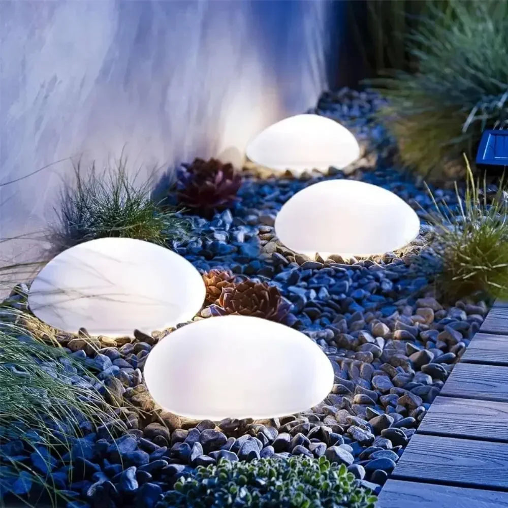 Solar Decorative Frosted Ground Lamp Outdoor Waterproof Garden Light