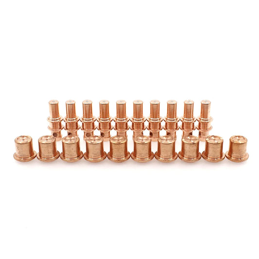 20pcs Plasma Electrode PR0109 Nozzle Tip 1.0mm PD0105 For A81 Cutting Torch Durable Plasma Cutter Consumables Welding Parts