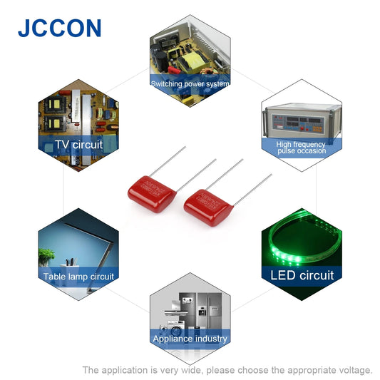 CBB Polypropylene Film Capacitors 1600V P15/P20/P30 1nF–8.2µF