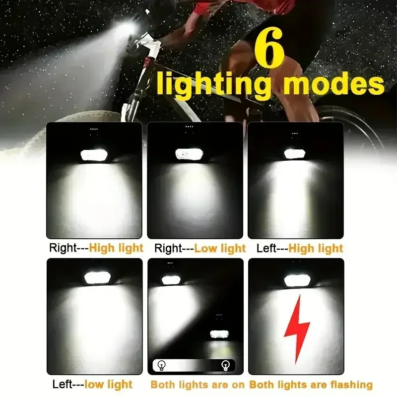 Rechargeable Bike Light Front Light Taillight Mini Night Safety Warning Lantern Bicycle Accessories for Night Outdoor Cycling