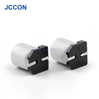 SMD Aluminum Electrolytic Capacitor 6.3V–100V 0.47UF–1000UF for Electronic Circuits and Devices