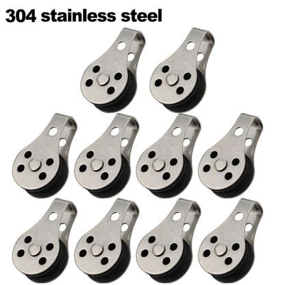Gear Outdoor Pulley Set Stainless Steel Stainless Steel Pulleys Rust Resistant Material Smooth Operation System