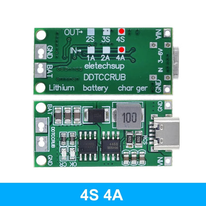 2S/3S/4S Lithium Battery Charger Boost Module C/A Type 7.4V–16.8V