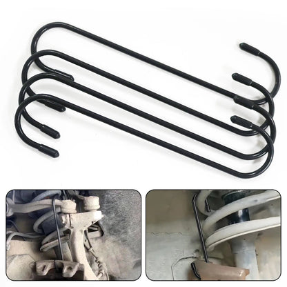 Car Brake Caliper Hooks Auto Brake Caliper Hangers Hooks with Rubber Tips Universal Tools for Brake Bearing Axle Suspension Work