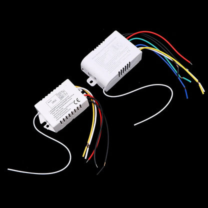 220V RF433 1/2/3/4 Ways Digital Remote Control Light Switch Wireless ON OFF Switch For Light Bulb Chandelier