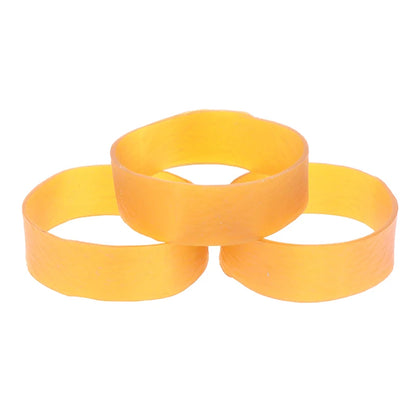 Yellow Rubber Bands 7×2cm High-Elastic Latex Rings | Office Stationery | 10 / 20PCS