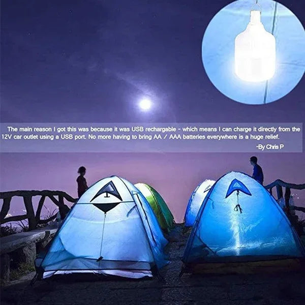 Usb Rechargeable Led Bulb Outdoor Portable Camping Picnics Light Bulb Emergency Lighting Flashlight Lights Hanging Tent Lantern
