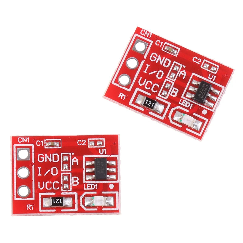 TTP223 Capacitive Touch Sensor Module — Self-Lock/No-Lock, High/Low Output, Arduino (10-Pack)