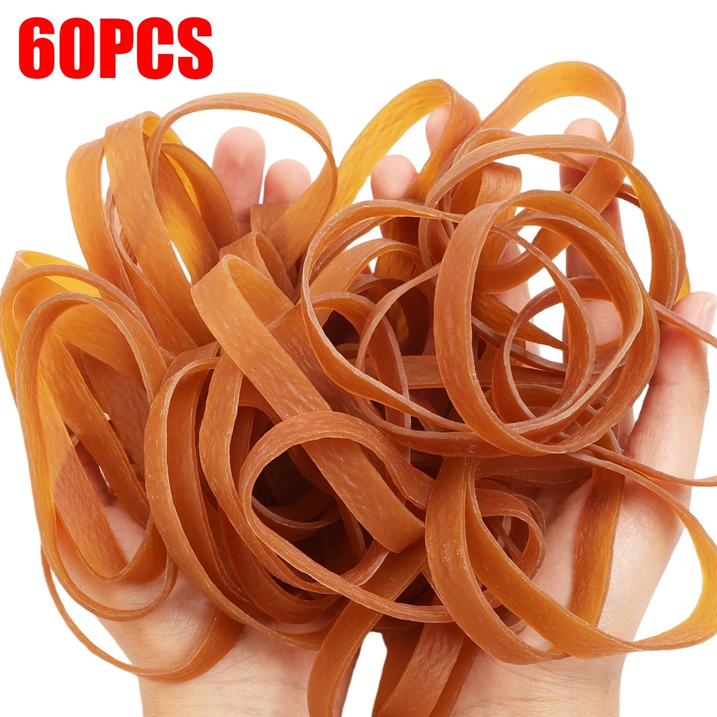 60mm Width Large Thickened Rubber Bands Heavy Duty File Elastic Rubber Bands for Home Kitchen Office Workshop Warehouse Supplies