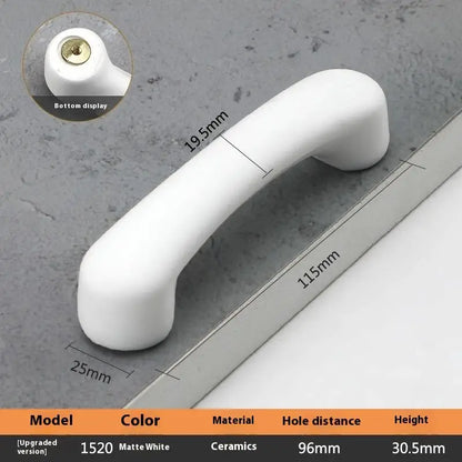 1pc Children's Furniture Handles Nordic Ceramic Children Room Cabinet Handles Macaron Colorful Round Drawer Knobs And Pulls